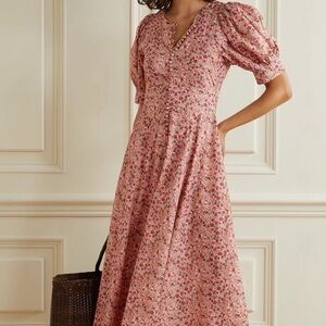 DÔEN Pink Floral Laurel Dress